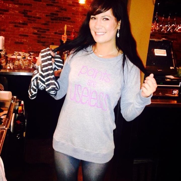 Pants are useless sweater Chive Small - Picture 2 of 9